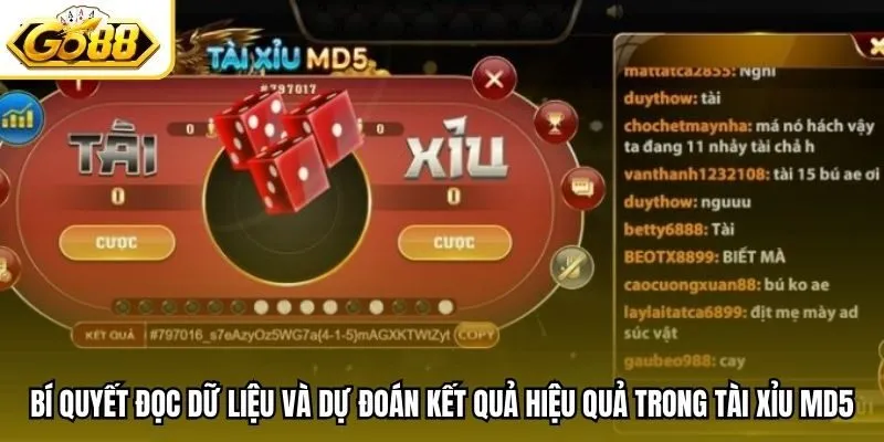 Bí quyết đọc dữ liệu và dự đoán kết quả hiệu quả trong Tài xỉu MD5