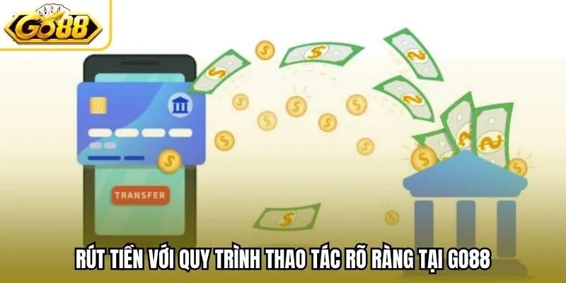 Rút tiền với quy trình thao tác rõ ràng tại Go88